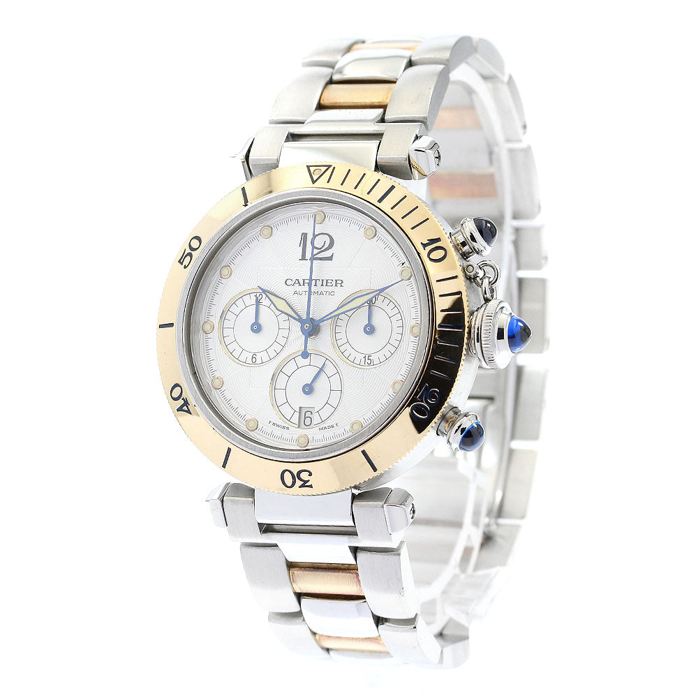 CARTIER Pasha 38mm W31036T6 2 tone chronograph Automatic Men's Watch_887347