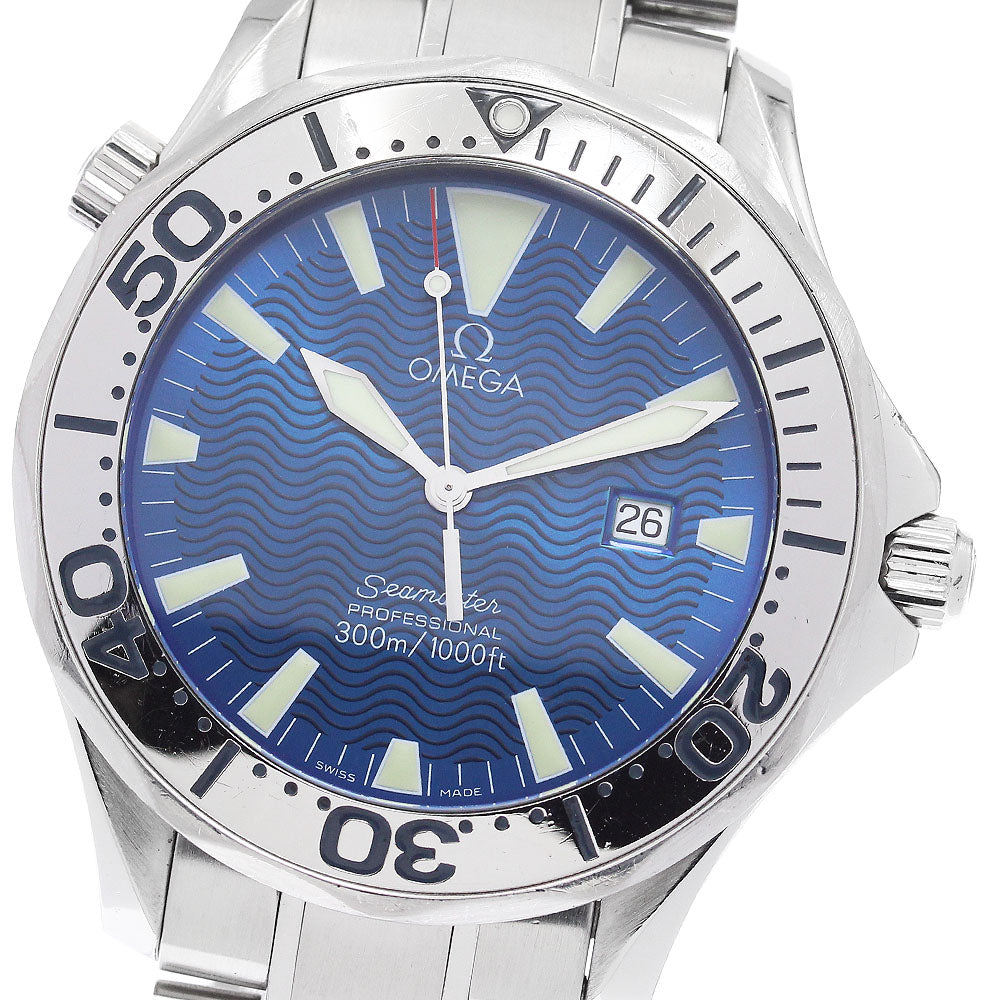 OMEGA Seamaster300 2265.80 Date blue Dial Quartz Men's Watch_887359