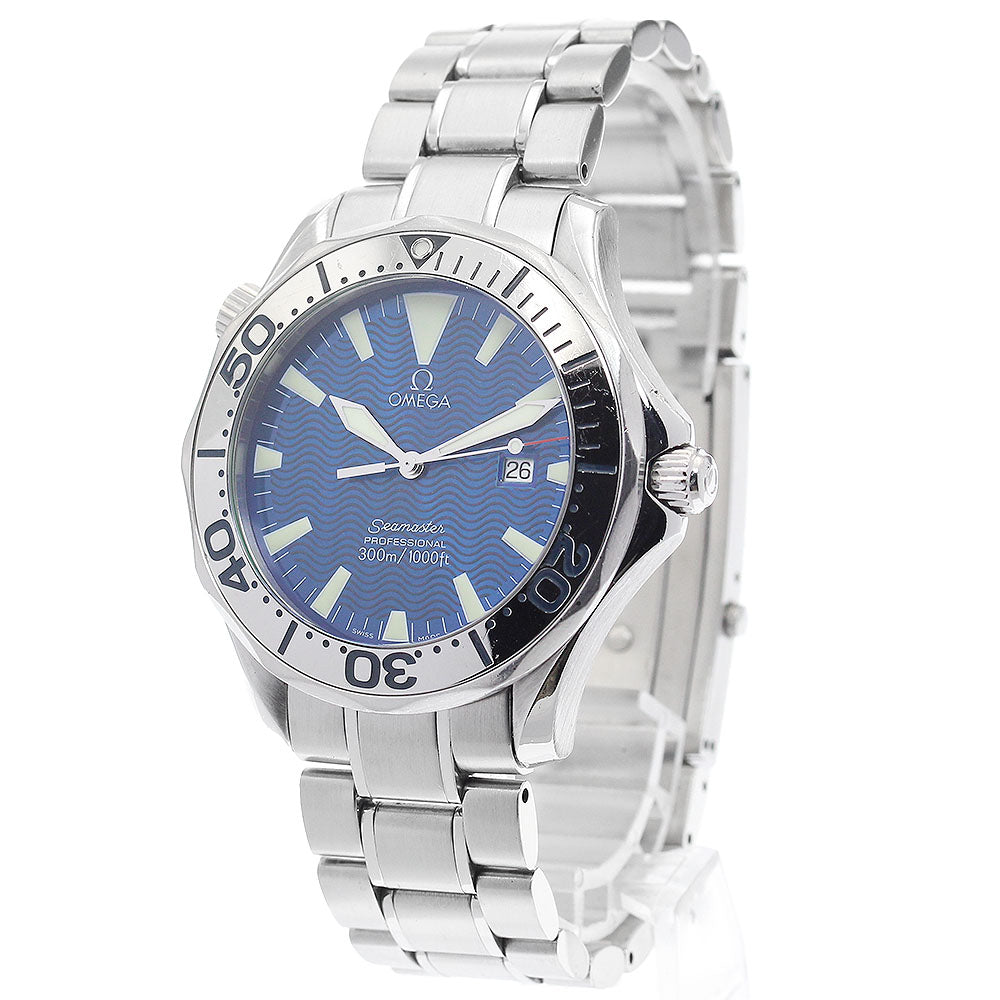 OMEGA Seamaster300 2265.80 Date blue Dial Quartz Men's Watch_887359