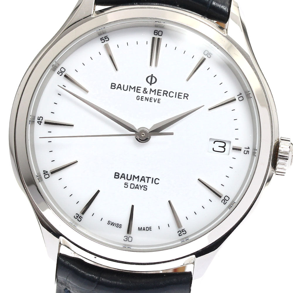Baume & Mercier Clifton Bomatic M0A10398 Date white Dial Automatic Men's Watch_887389
