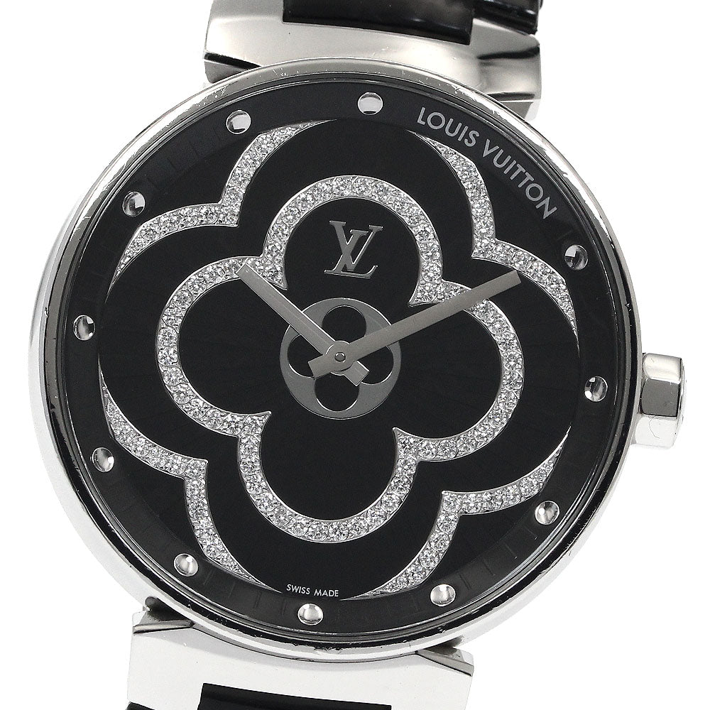 LOUIS VUITTON Tambour Moon Divine GM QA022 Diamond Quartz Men's Watch_887406