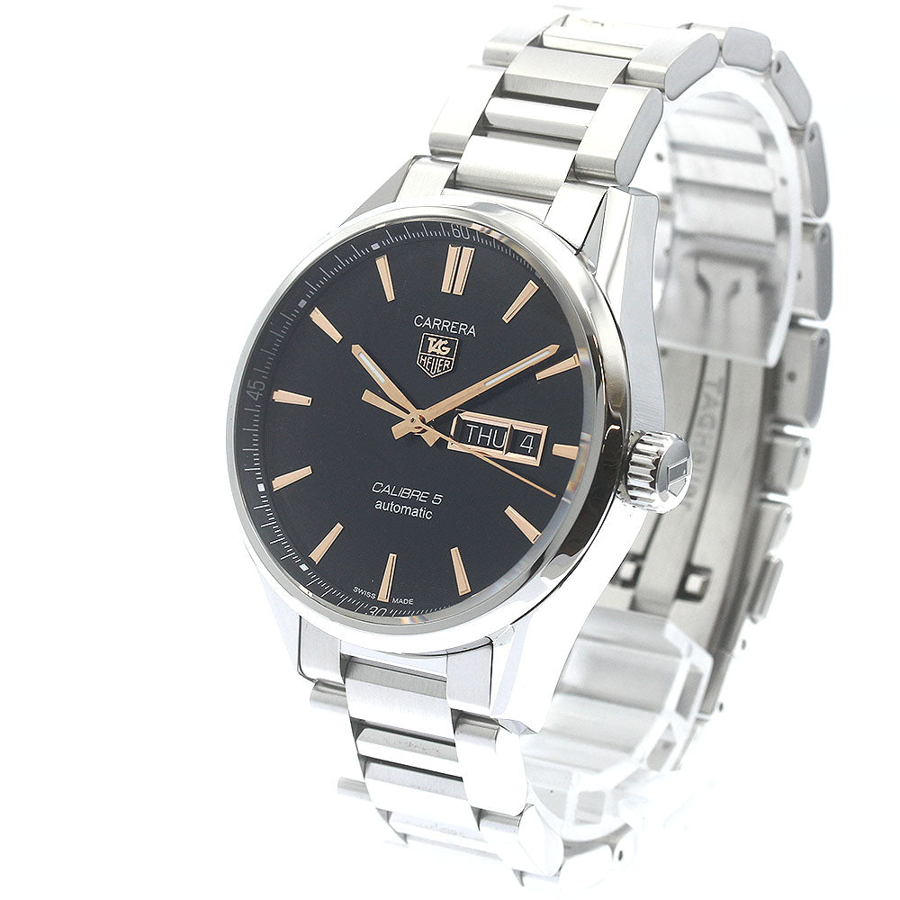 TAG HEUER Carrera Caliber 5 WAR201C-1 Day date Black Dial Automatic Men's_887422