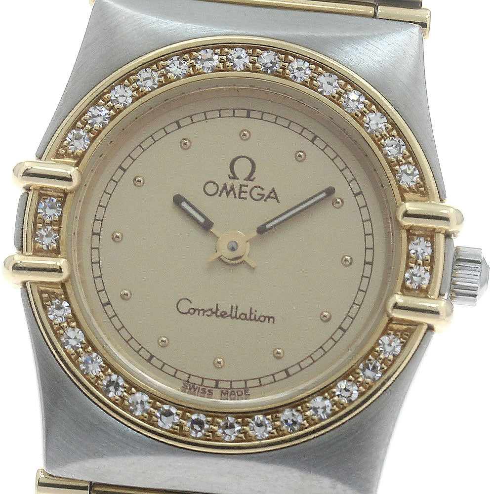 OMEGA Constellation Mini 1267.10 diamond bezel full bar Quartz Ladies_887445