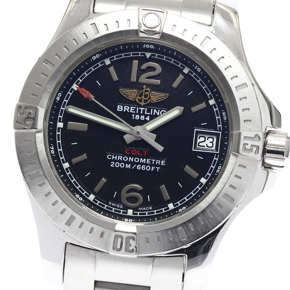 BREITLING Colt Lady A77388 Date Black Dial Quartz Ladies Watch_887446