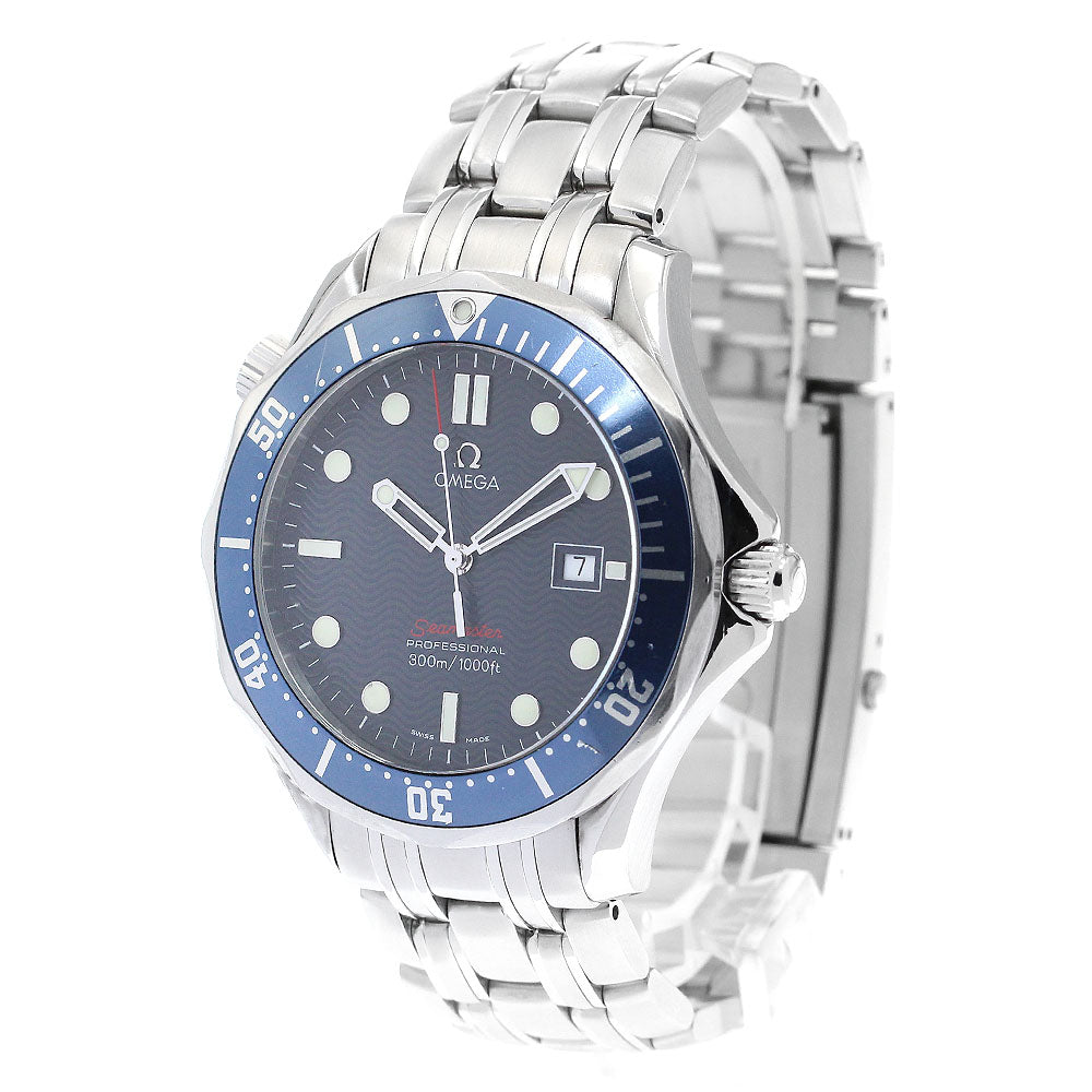 OMEGA Seamaster300 Professional 2221.80 Date Navy Dial Quartz Men's Watch_887457