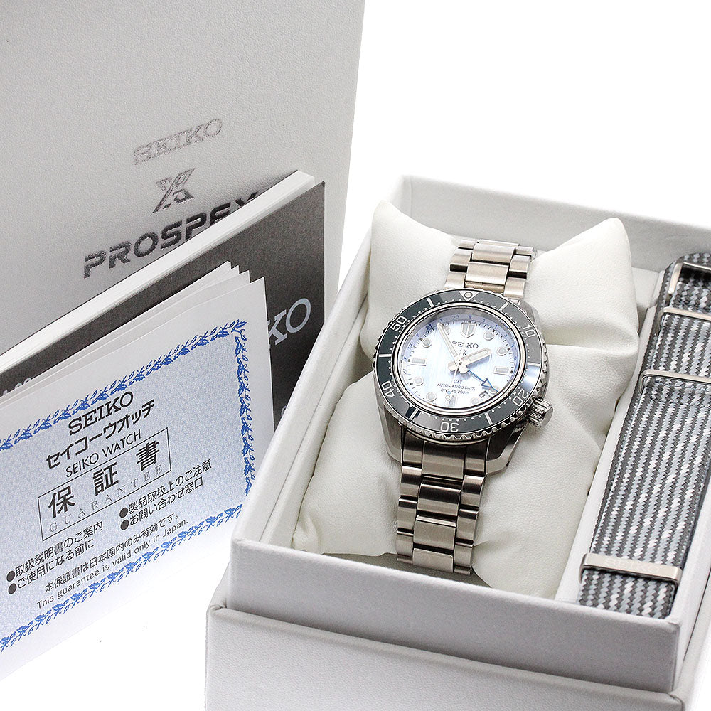 SEIKO Prospex 6R54-00C0/SBEJ013 GMT Ice blue Dial Automatic Men's Watch_887458