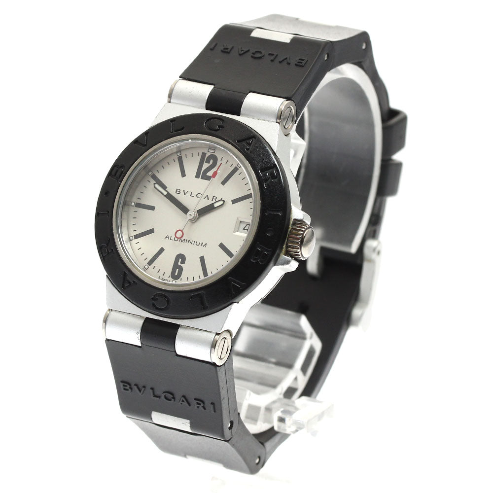 BVLGARI Aluminum AL32TA Date Silver Dial Quartz Boy's Watch_887480