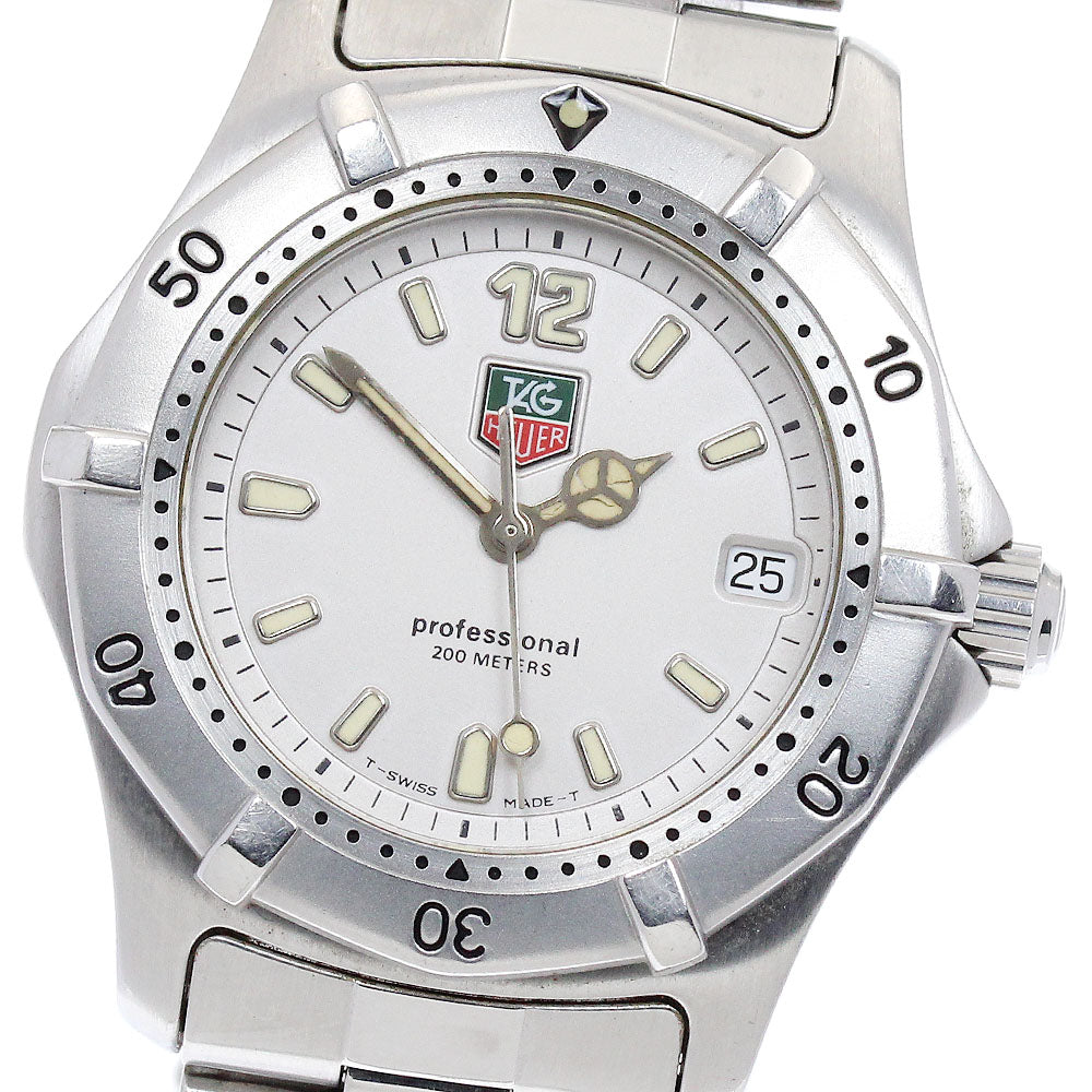 TAG HEUER 2000 series WK1212 Date Silver Dial Quartz Boy's Watch_887495