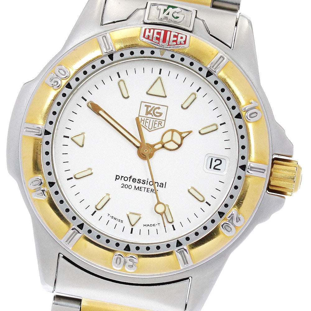 TAG HEUER Professional 200 WF1220-K0 Date Silver Dial Quartz Boy's Watch_887496