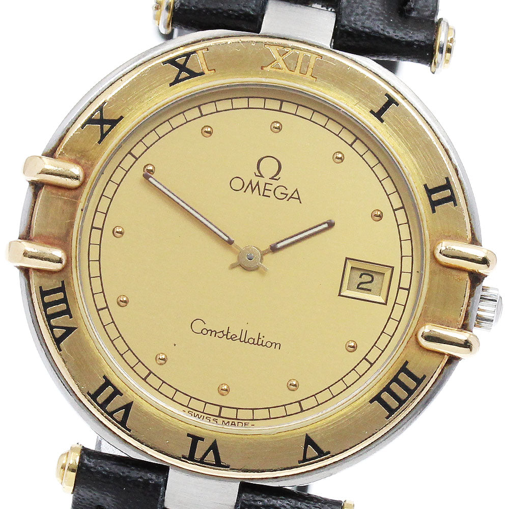 OMEGA Constellation gold Dial Quartz Men's Watch_887544