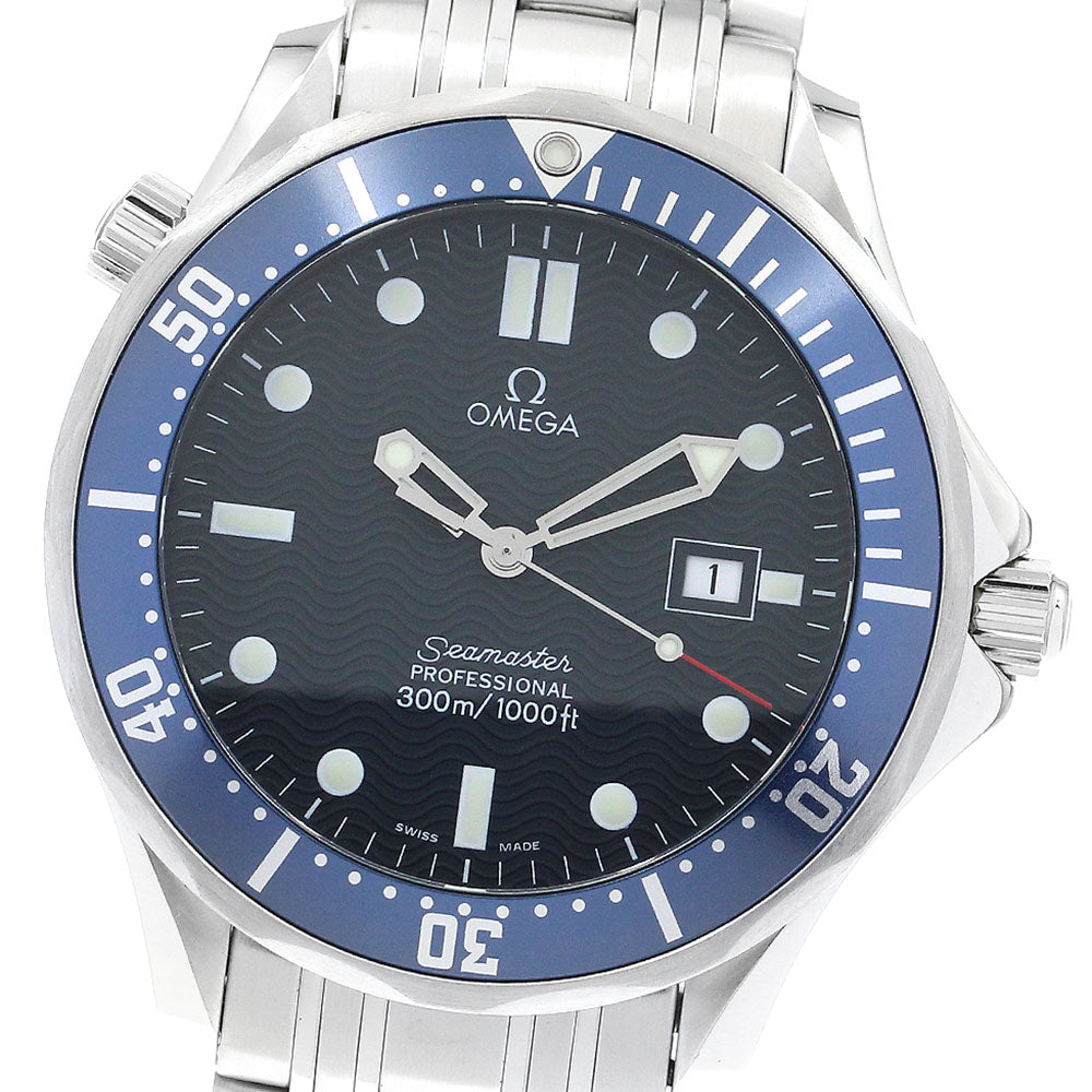 OMEGA Seamaster300 2541.80 Date Navy Dial Quartz Men's Watch_887878