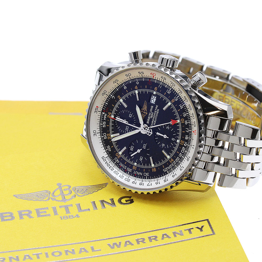 BREITLING Navitimer World A24322 Chronograph GMT Automatic Men's_887885