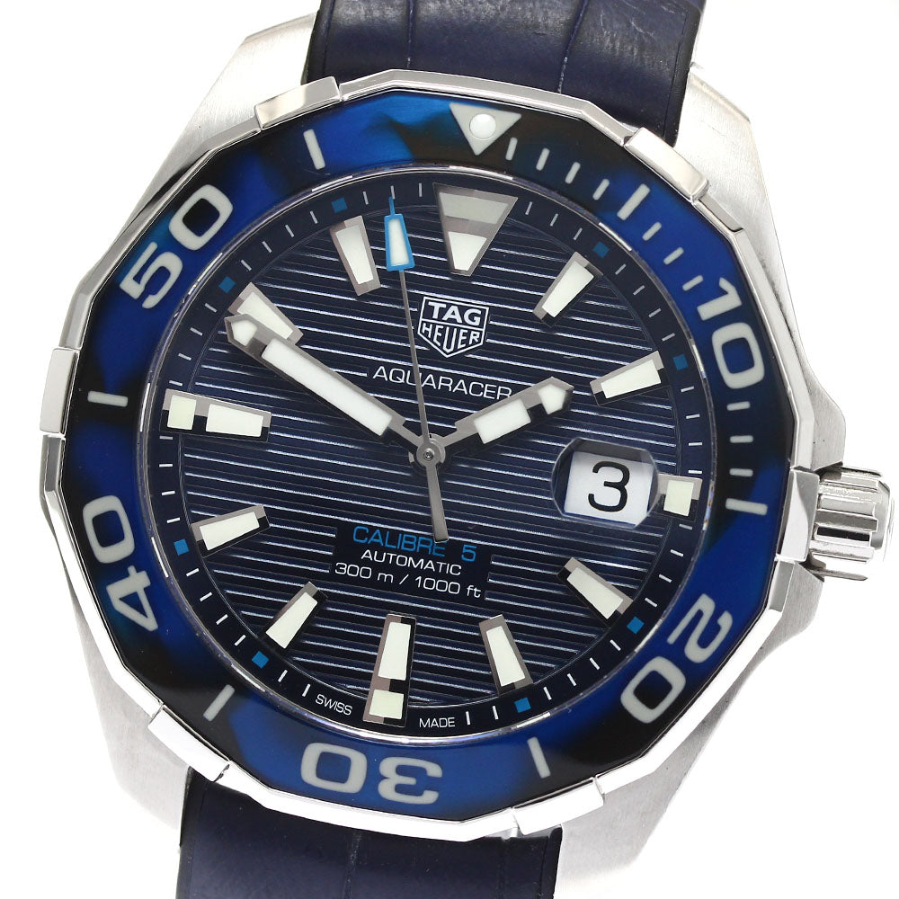 TAG HEUER Aqua racer WAY201P Caliber 5 blue Dial Automatic Men's Watch_887886