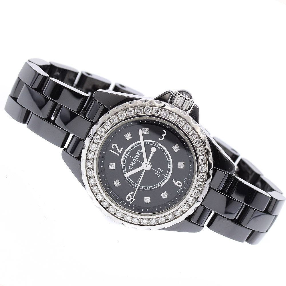 CHANEL J12 H2571 Diamond bezel 8P black Dial Quartz Ladies Watch_887904
