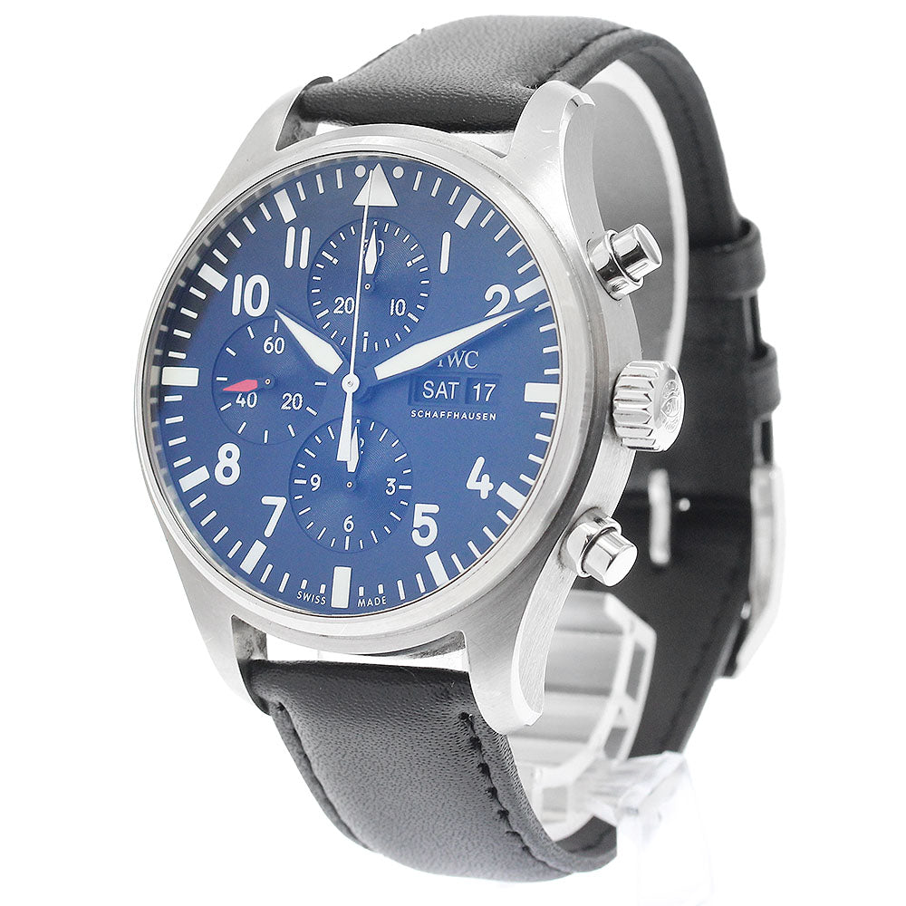 IWC SCHAFFHAUSEN Pilot watch IW377709 Day-Date Chronograph AT Men's_887926