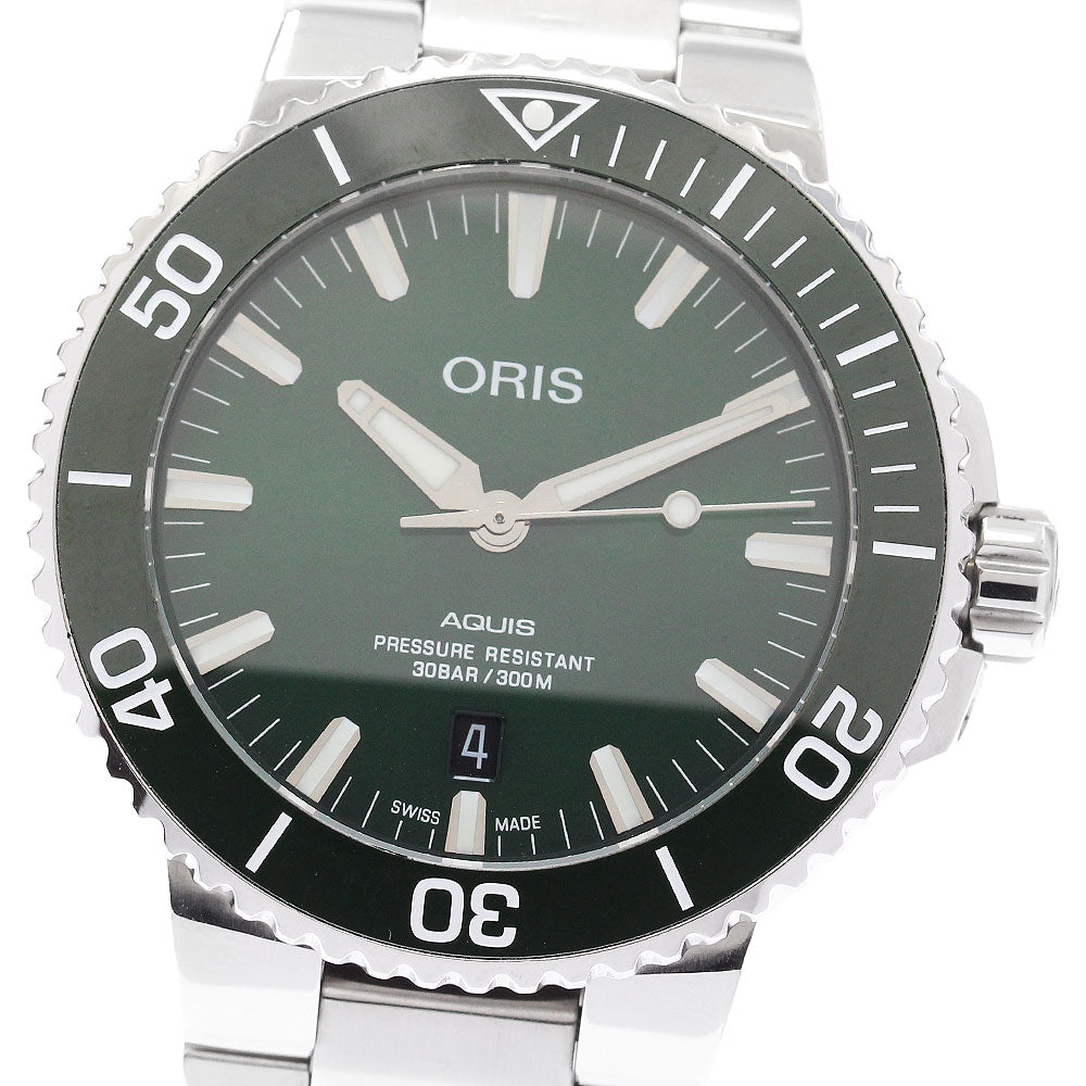 ORIS Aquis 773 7730 4157 Date green Dial Automatic Men's Watch_887927