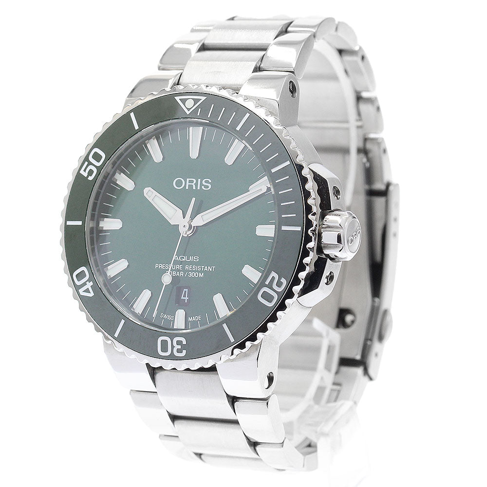 ORIS Aquis 773 7730 4157 Date green Dial Automatic Men's Watch_887927
