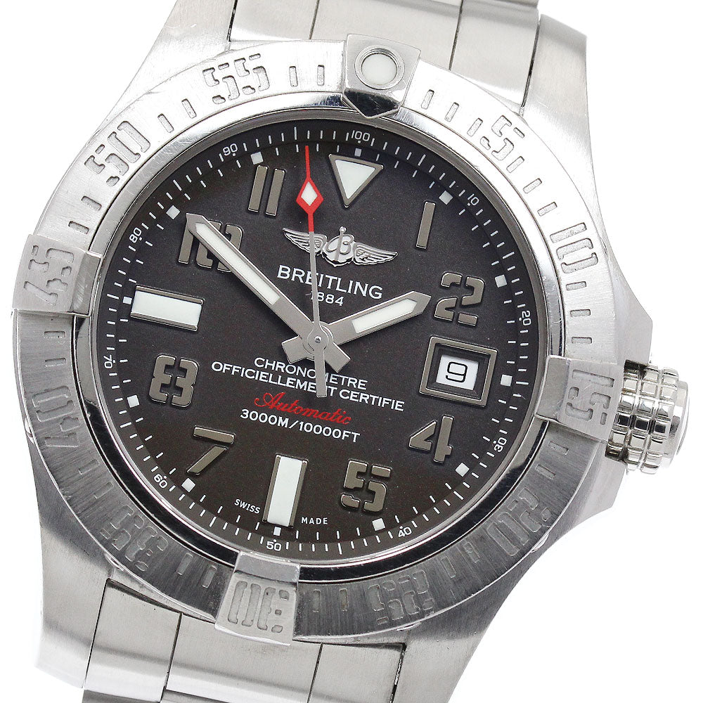 BREITLING Avenger II Seawolf A17331 Date black Dial Automatic Men's Watch_887950