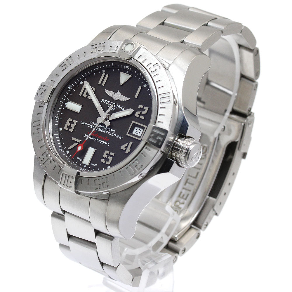 BREITLING Avenger II Seawolf A17331 Date black Dial Automatic Men's Watch_887950