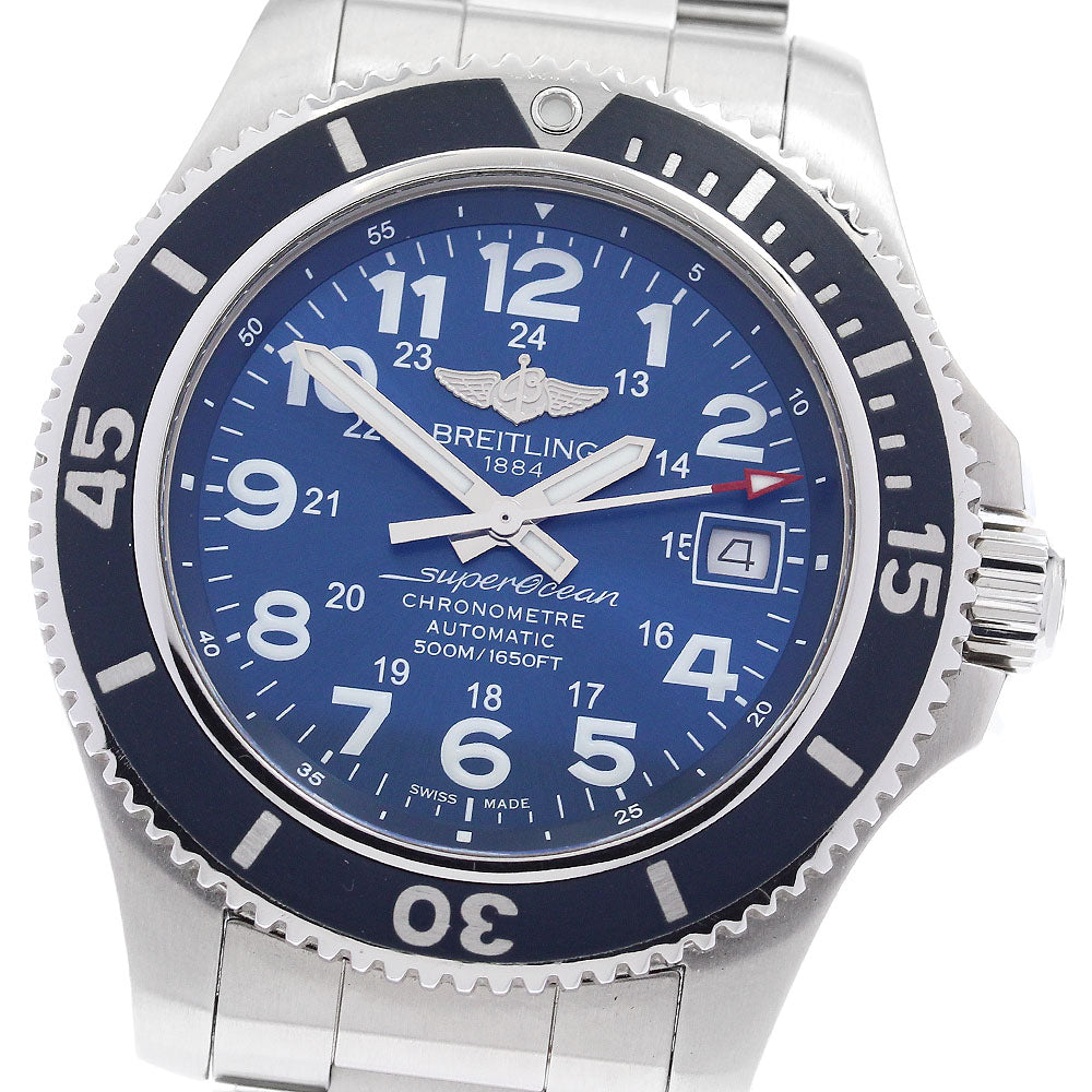 BREITLING Super Ocean II 42 A17365 Date blue Dial Automatic Men's Watch_887989