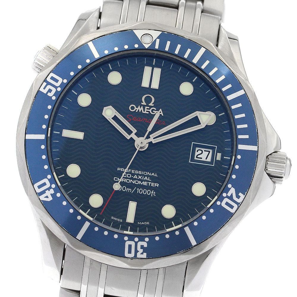 OMEGA Seamaster300 2220.80 Co-Axial Date Navy Dial Automatic Men's Watch_888112