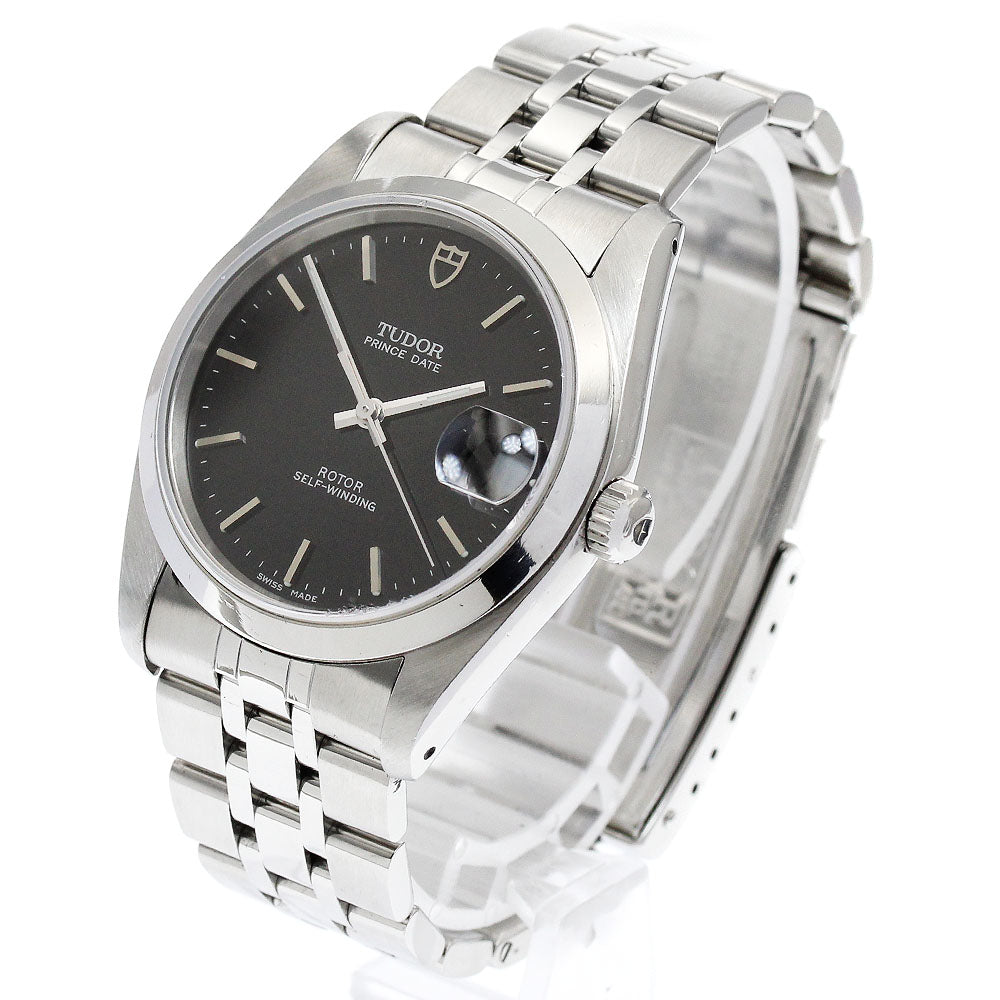 TUDOR Prince Date 74000N Date Cal.2824-2 black Dial Automatic Boy's Watch_883123