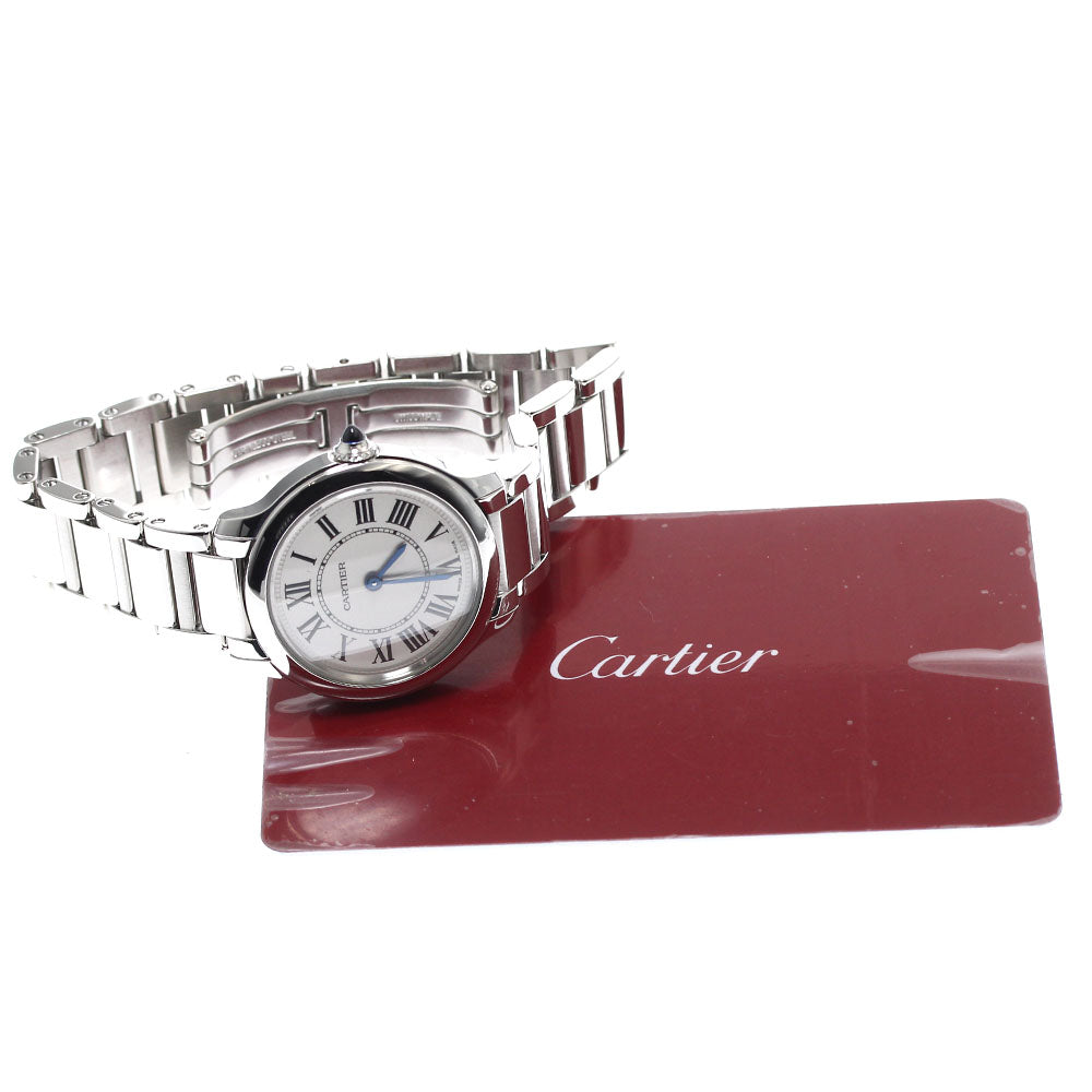 CARTIER Rondemast de Cartier 29mm WSRN0033 Silver Dial Quartz Ladies_888131