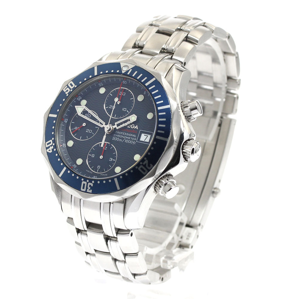 OMEGA Seamaster300 2225.80 Chronograph Navy Dial Automatic Men's Watch_888138