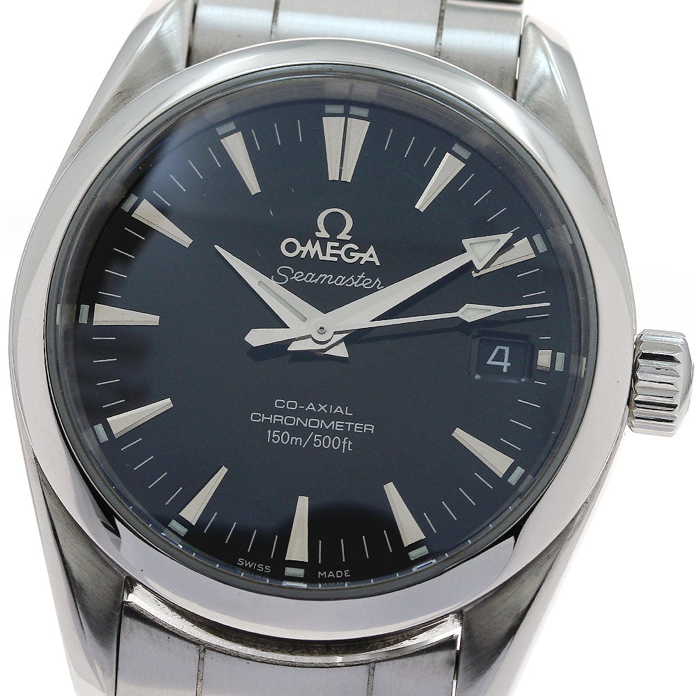 OMEGA Seamaster Aqua Terra 2504.50 Date Black Dial Automatic Boy's Watch_888156