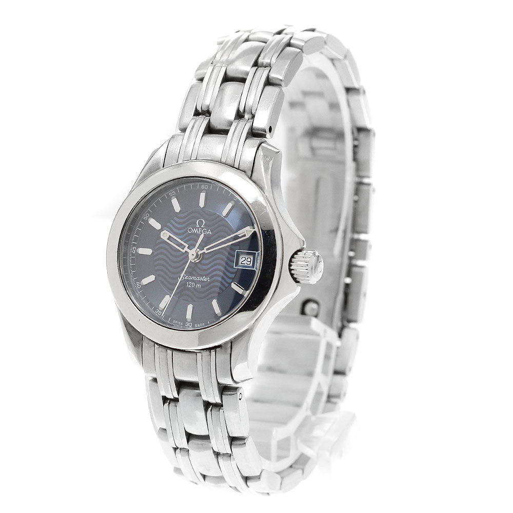OMEGA Seamaster120 2581.81 Date blue Dial Quartz Ladies Watch_888161