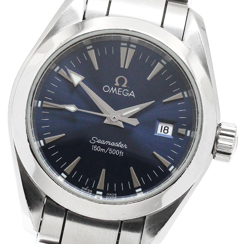 OMEGA Seamaster Aqua Terra 2577.80 Date Navy Dial Quartz Ladies Watch_888168