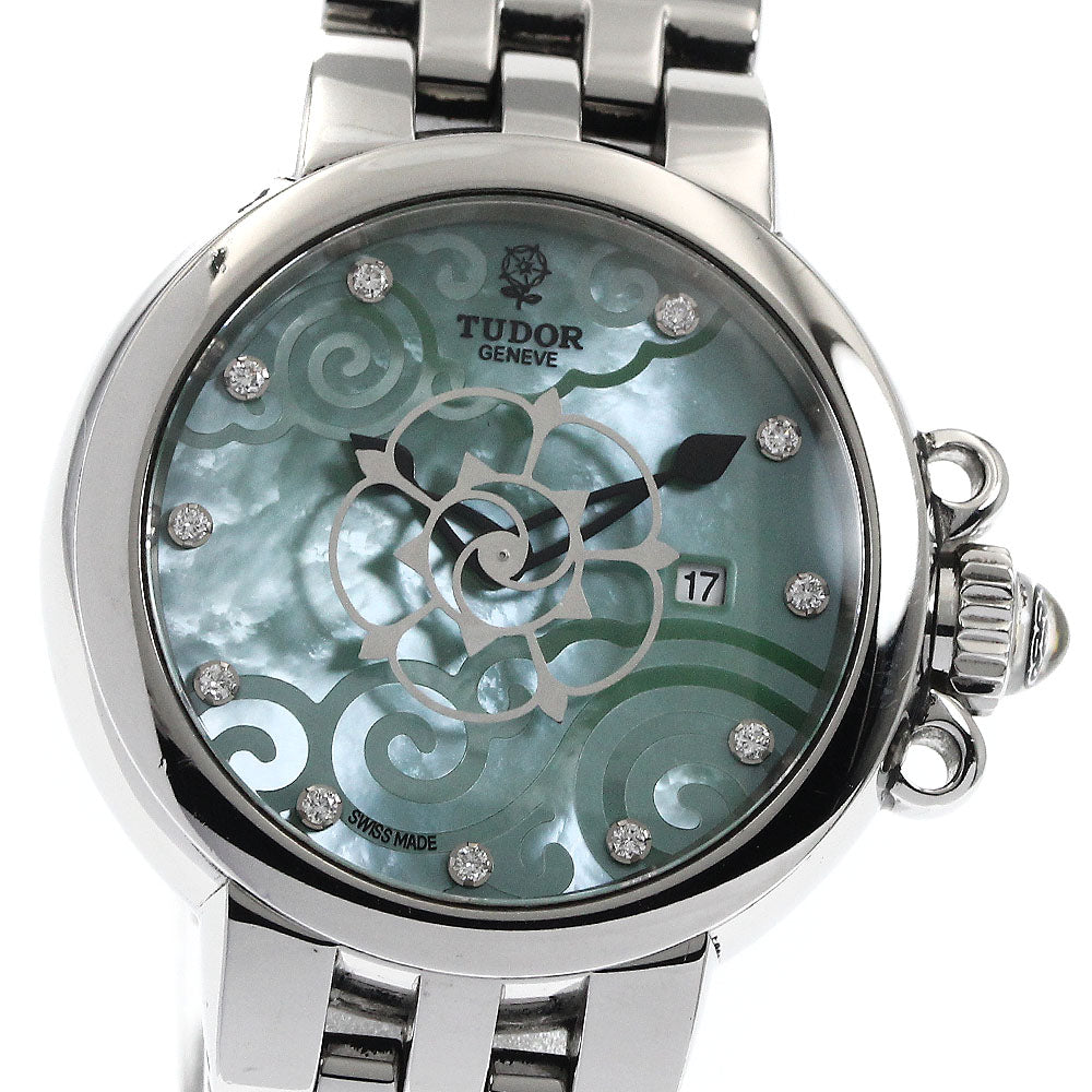 TUDOR Claire de Rose 35400 11P diamond Green shell Dial Automatic Ladies Watch_888169