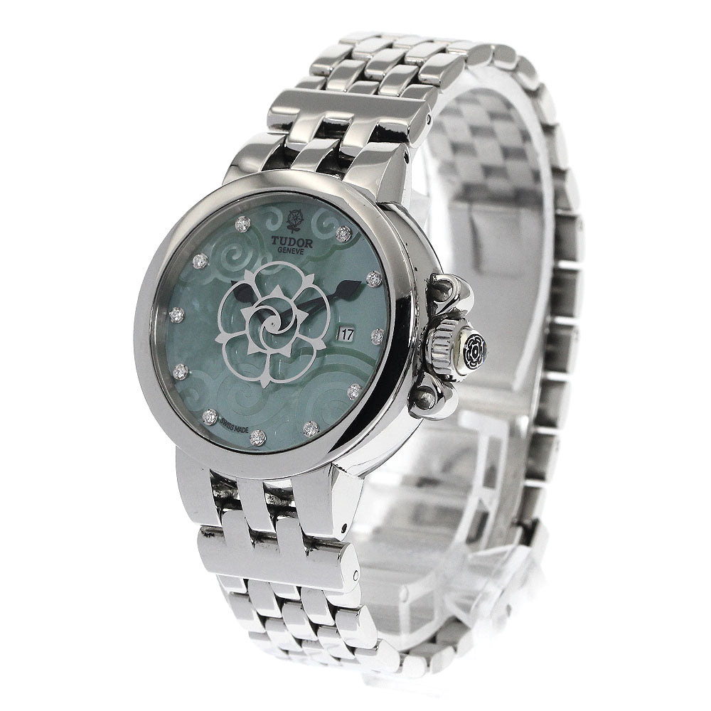 TUDOR Claire de Rose 35400 11P diamond Green shell Dial Automatic Ladies Watch_888169