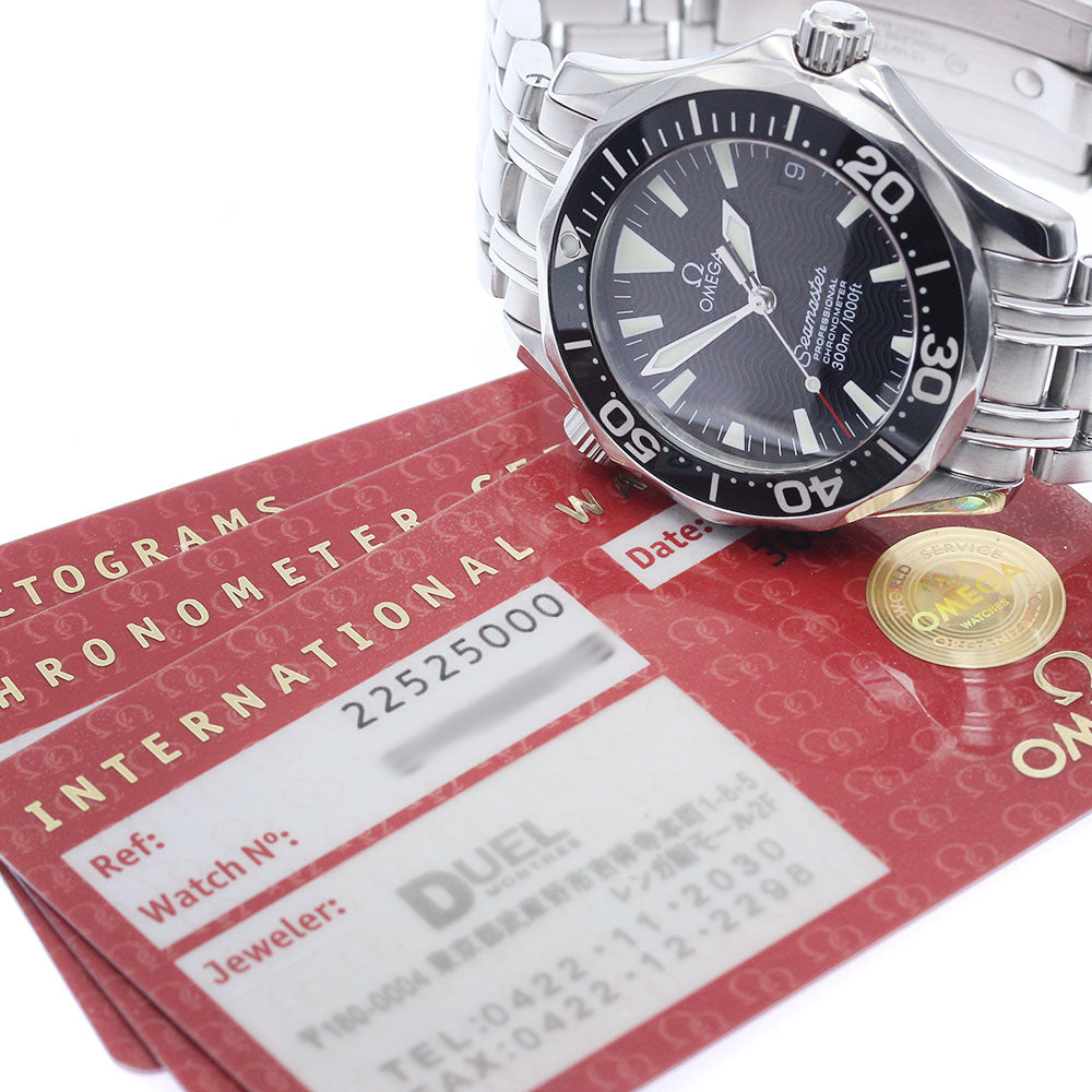 OMEGA Seamaster300 2252.50 Date black Dial Automatic Boy's Watch_888200