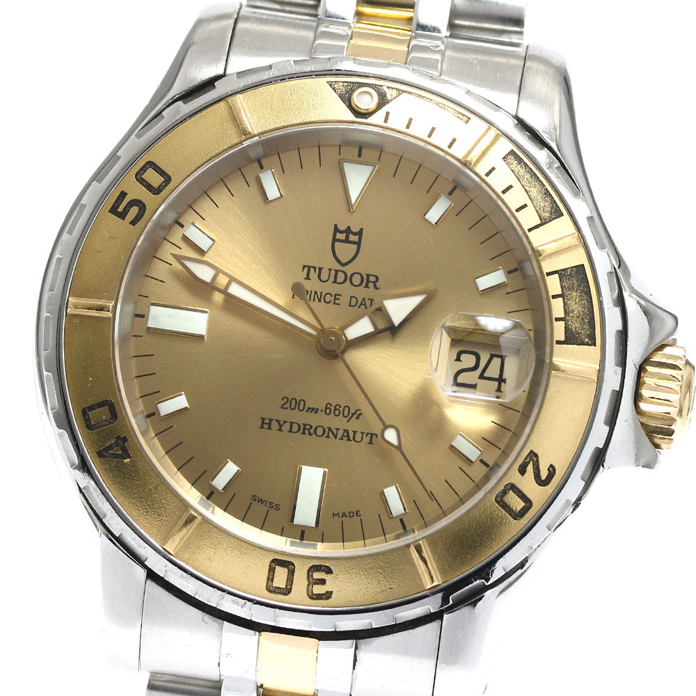 TUDOR Prince Date Hydronaut 89193P Date gold Dial Automatic Men's Watch_888204