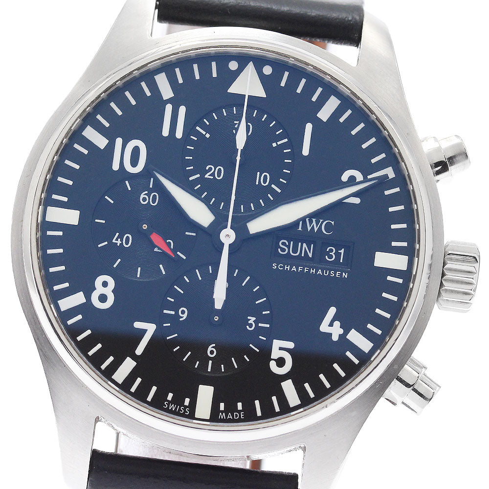 IWC SCHAFFHAUSEN Pilot watch IW377709 Chronograph Automatic Men's Watch_888223