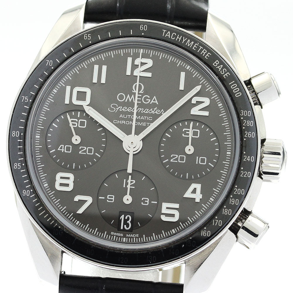 OMEGA Speedmaster 324.33.38.40.06.001 Date Chronograph gray Dial Automatic Ladies Watch_888224