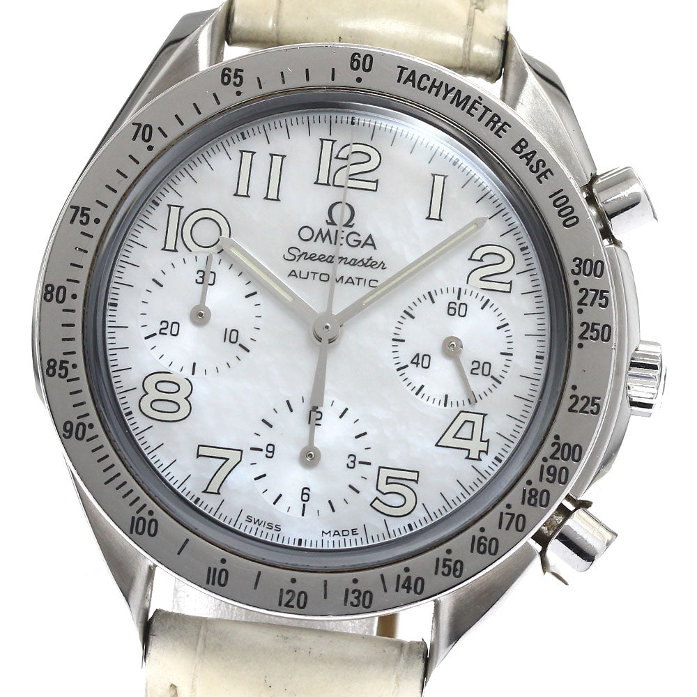 OMEGA Speedmaster 3834.70.36 Chronograph White shell Dial Automatic Ladies Watch_888232
