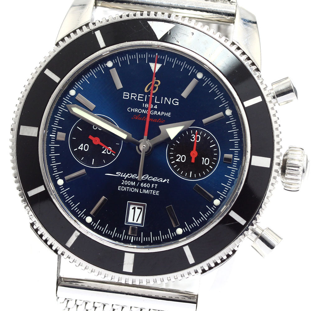 BREITLING Superocean Heritage A23320 Chronograph Limited to 1000 pieces worldwide blue Dial Automatic Men's Watch_888258