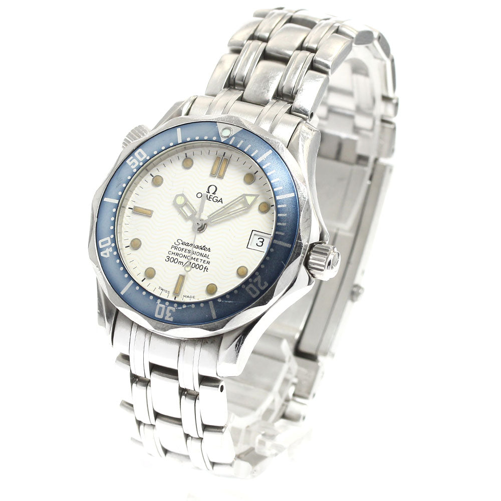 OMEGA Seamaster300 2552.20 Date white Dial Automatic Boy's Watch_888267