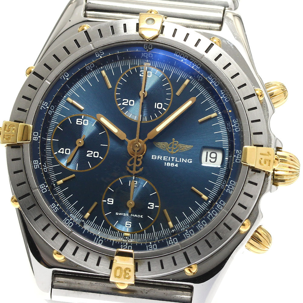 BREITLING Chronomat B13048 Date blue Dial Automatic Men's Watch_888284