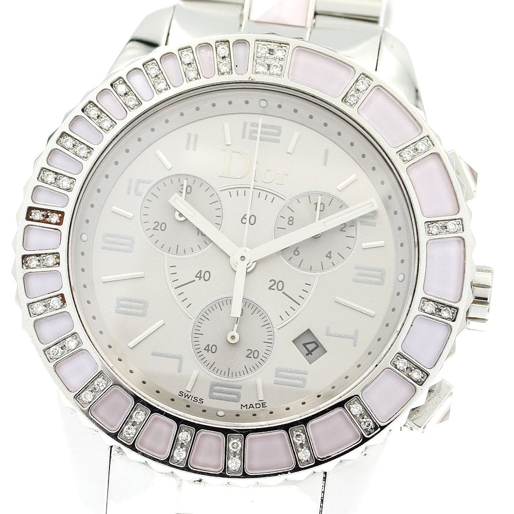 Dior crystal CD114315 Chronograph Silver Dial Quartz Boy's Watch_888289