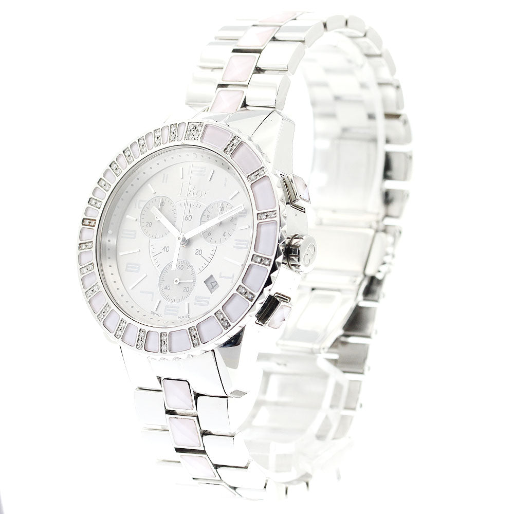 Dior crystal CD114315 Chronograph Silver Dial Quartz Boy's Watch_888289