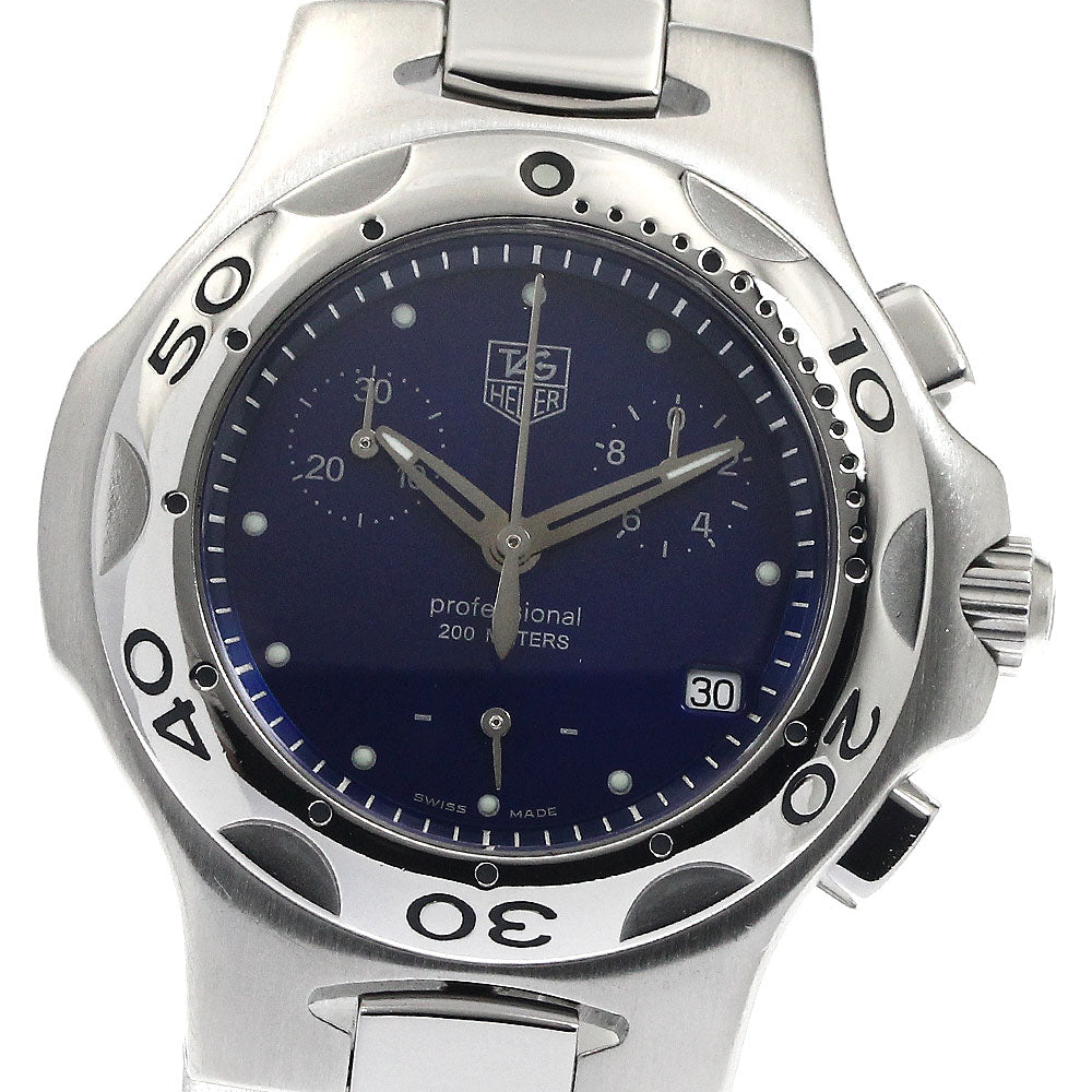 TAG HEUER Kylium CL1211 Chronograph blue Dial Quartz Boy's Watch_888305