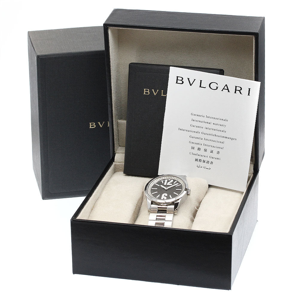 BVLGARI Solo tempo ST37S black Dial Quartz Men's Watch_888322