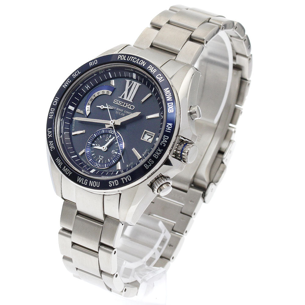 SEIKO Brights SAGA095/8B54-0AG0 Day date Solar Powered Radio Men's_888326