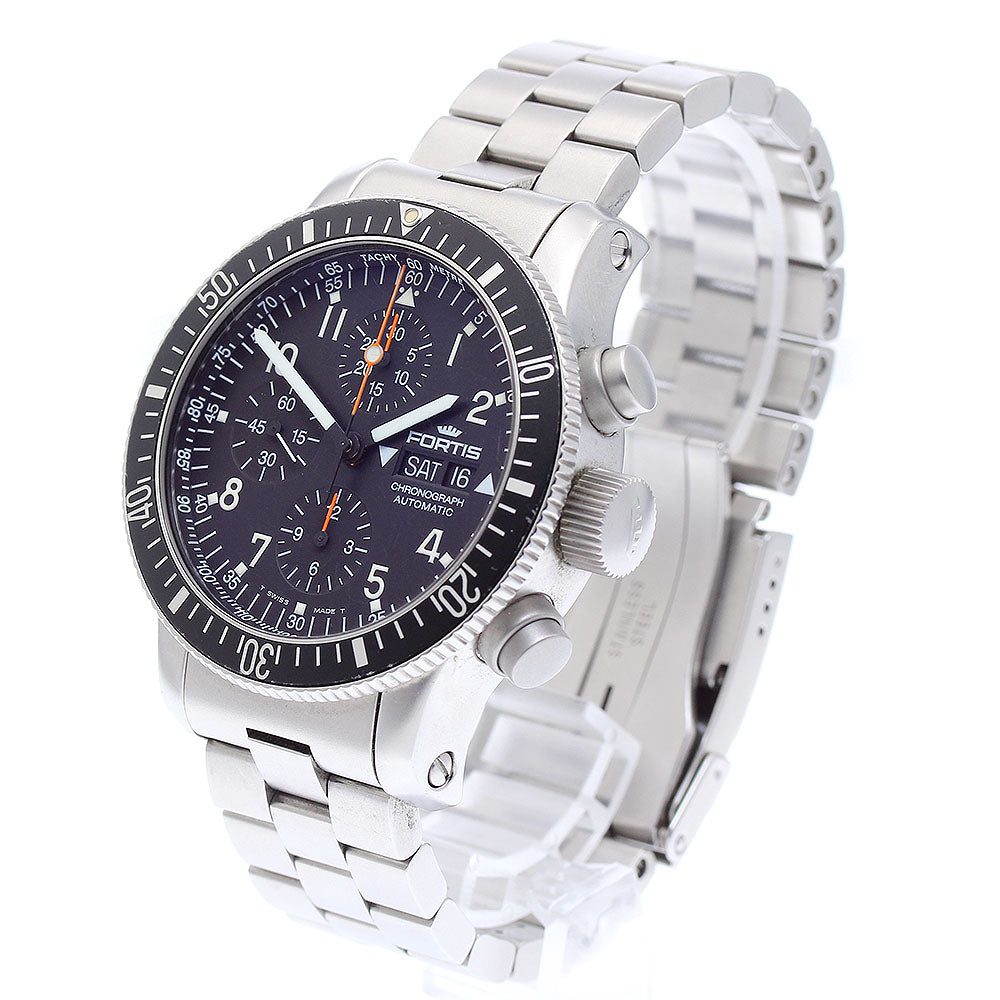 FORTIS 638.22.141 Chronograph day date black Dial Automatic Men's Watch_888335
