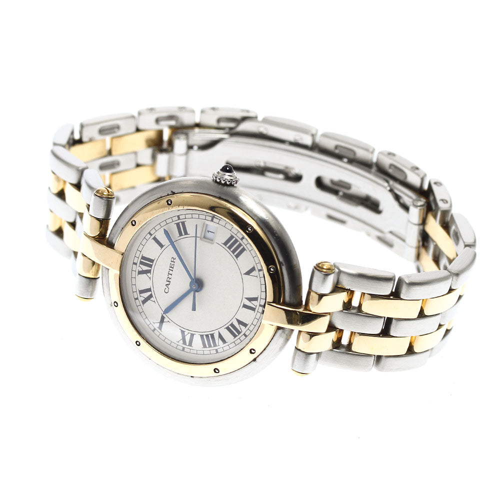 CARTIER PANTHERE Vendome LM 83084242 Round 2 Row beige Dial Quartz Men's_888338
