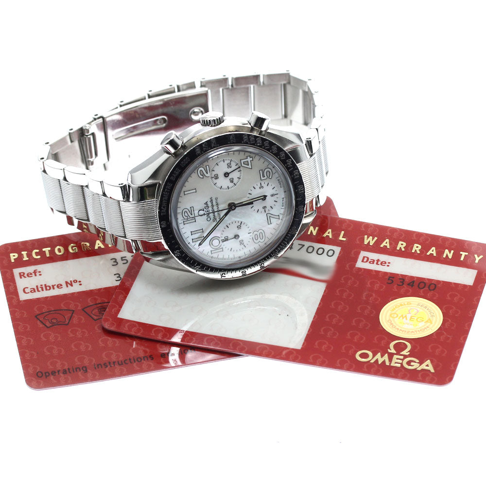 OMEGA Speedmaster 3534.70 Chronograph White shell Dial Automatic Boy's Watch_888368