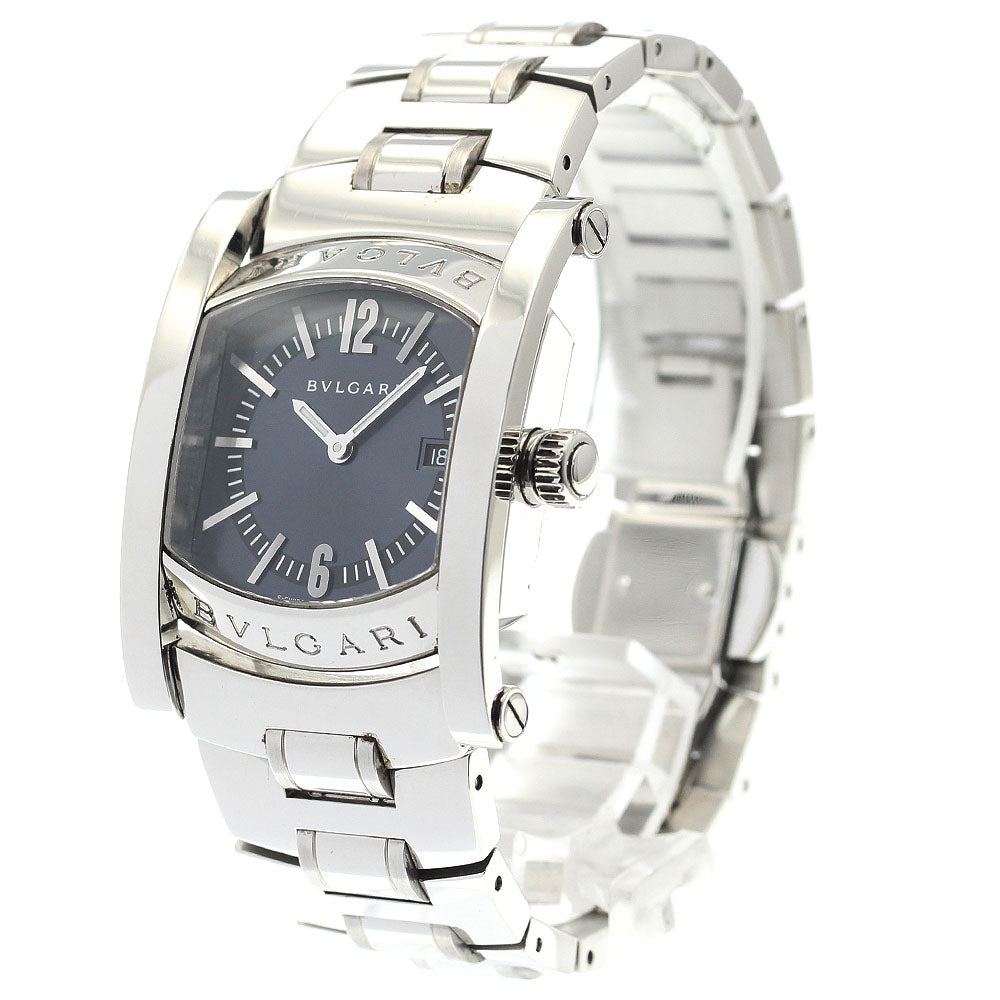 BVLGARI Assioma AA39S Date Dark gray Dial Quartz Boy's Watch_888371